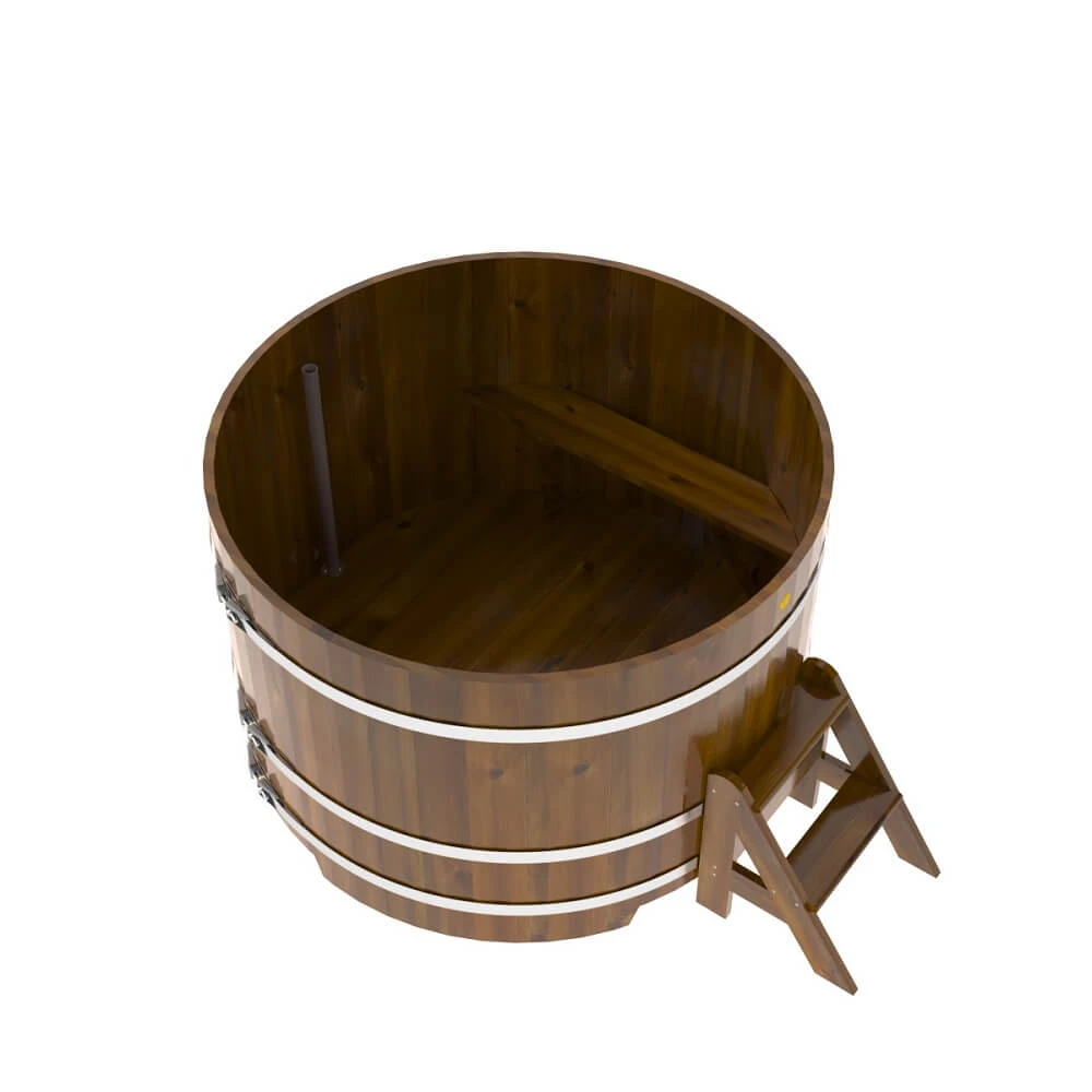 Купель круглая BentWood D=1,50 лиственница мореная рустик
