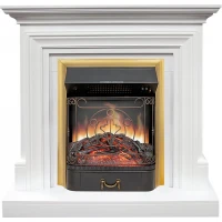Каминокомплект Bradford - Белый с очагом Aspen Black