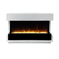 Каминокомплект Cube 50 - Белый с черным с очагом Astra 50 RF